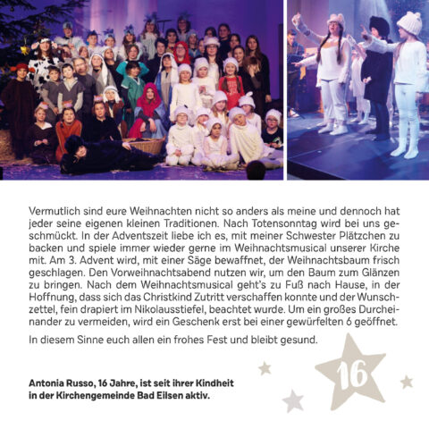 16. Dezember – Ev.-Luth. Kirchengemeinde Steinbergen